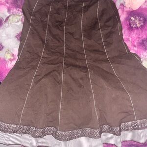 Chic y2k Brown A-Line Women's Skirt